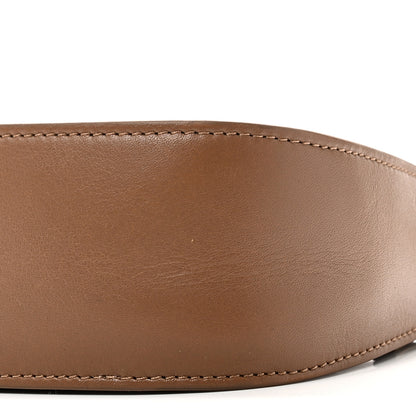 The Row Smooth Calfskin Half Moon Shoulder Bag Chestnut 9 of 9