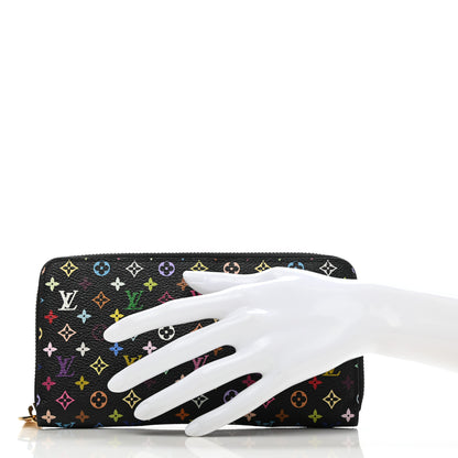 Louis Vuitton Monogram Multicolor Zippy Wallet Black Grenade 2 of 7