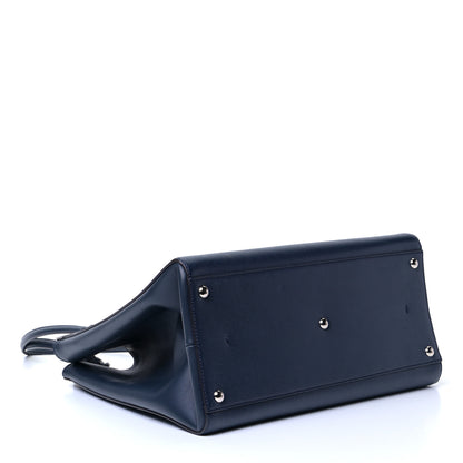 Fendi Vitello Elite Flamingo Large 3Jours Tote Navy 3 of 5