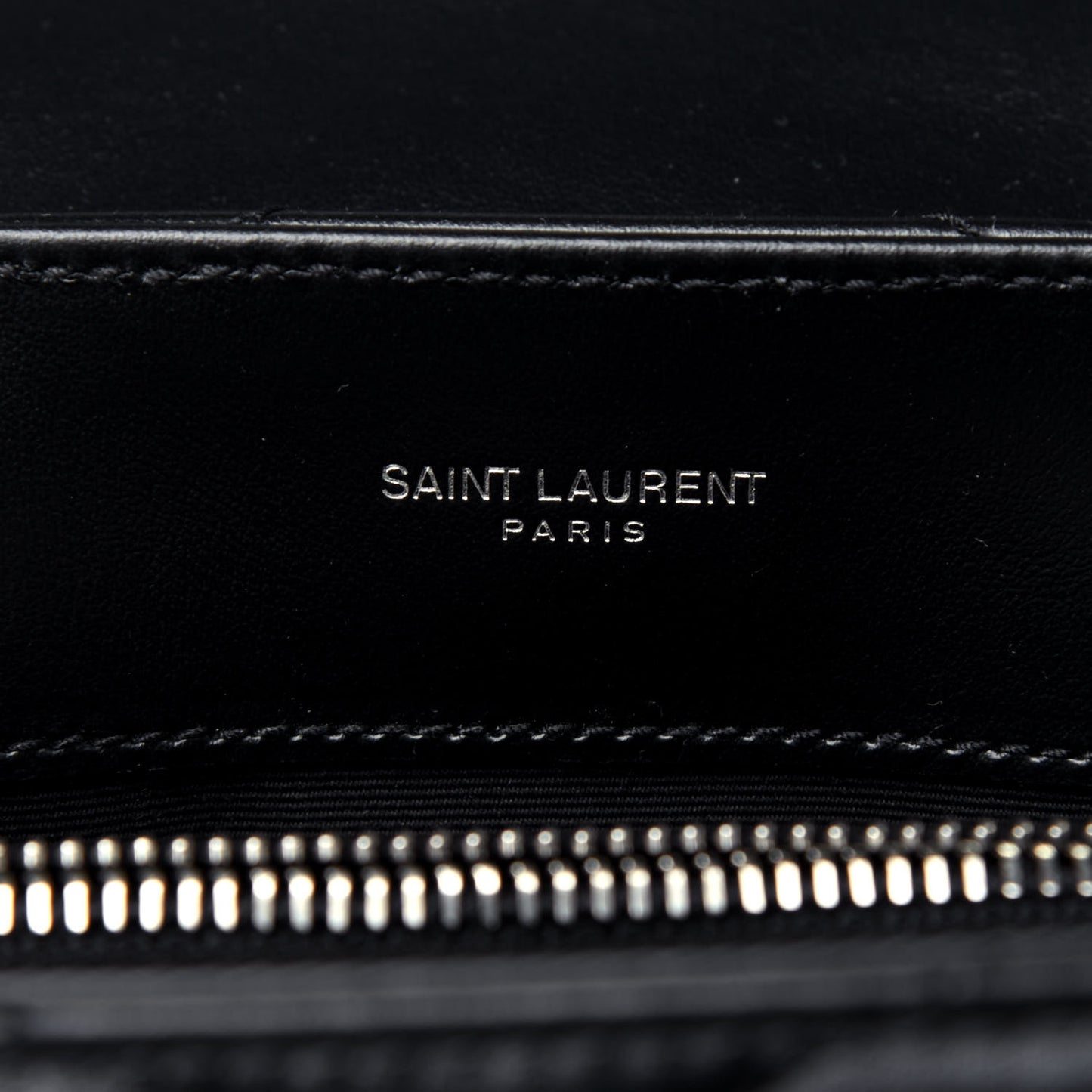 Calfskin Y Quilted Monogram Small Loulou Chain Satchel Black