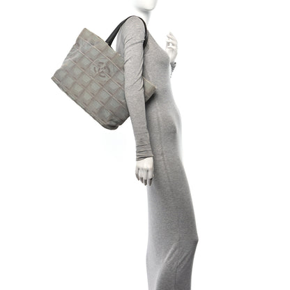 Chanel Nylon Travel Tote Gray 2 of 13