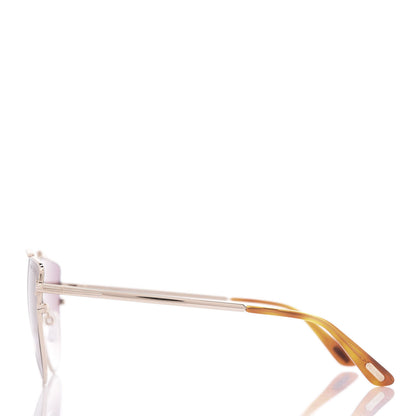 Tom Ford Jacquelyn 02 Aviator Sunglasses TF563 Rose Gold 3 of 8