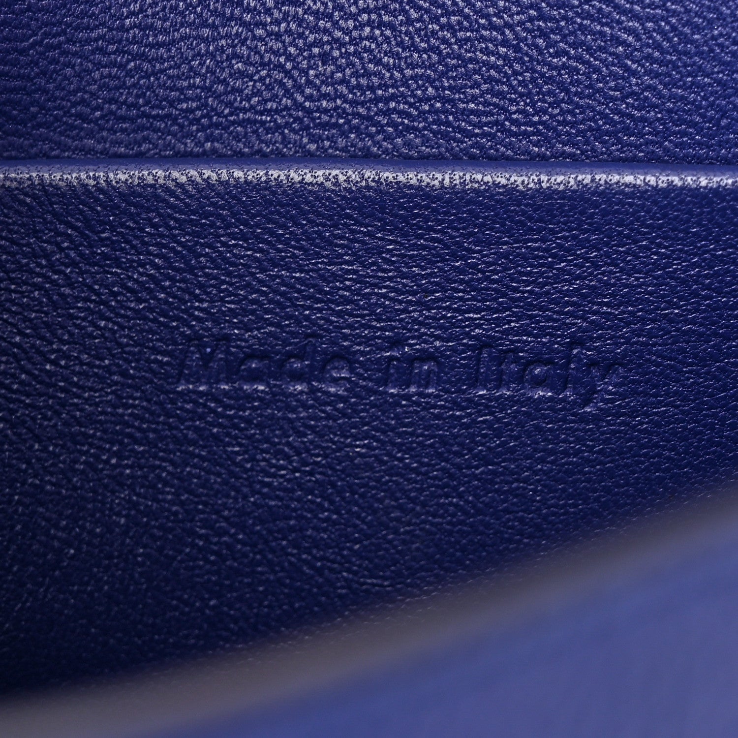 Celine Grained Calfskin Small Trotteur Indigo 7 of 11