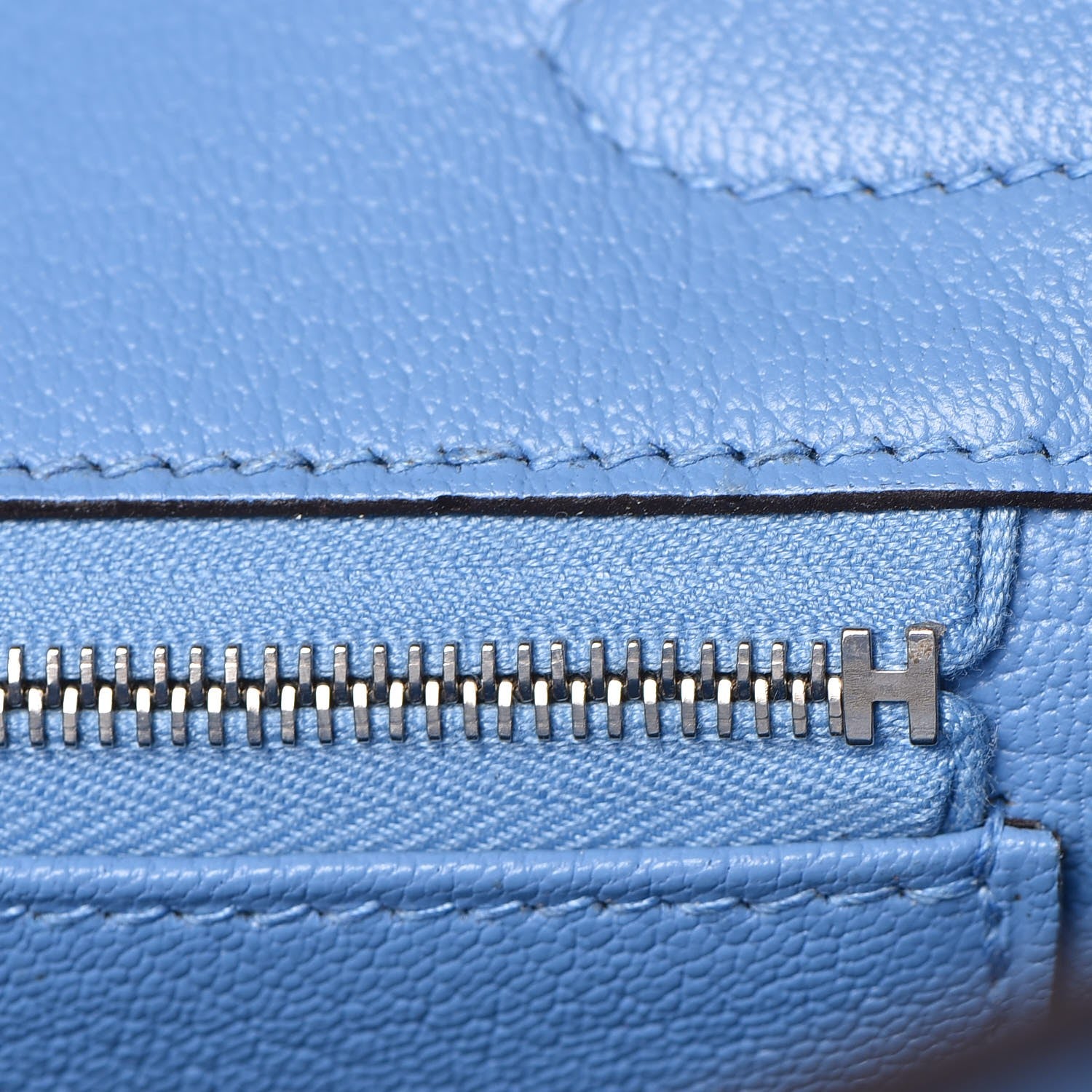 Hermes Taurillon Clemence Birkin 30 Bleu Paradis 26 of 33