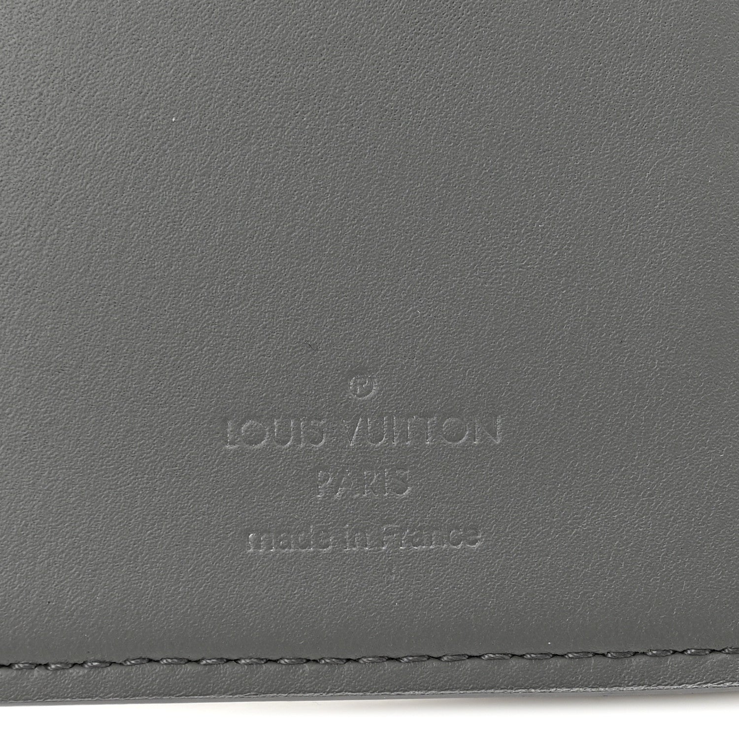 Louis Vuitton Calfskin Monogram Shadow Brazza Wallet Anthracite Gray 6 of 9