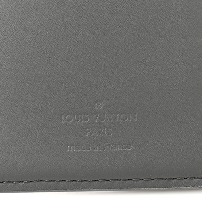 Louis Vuitton Calfskin Monogram Shadow Brazza Wallet Anthracite Gray 6 of 9