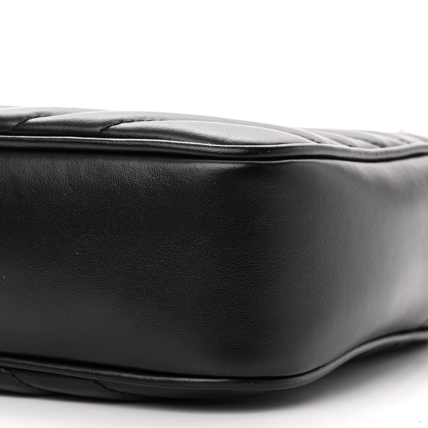 Calfskin Matelasse Monogram Monochrome Lou Camera Bag Black