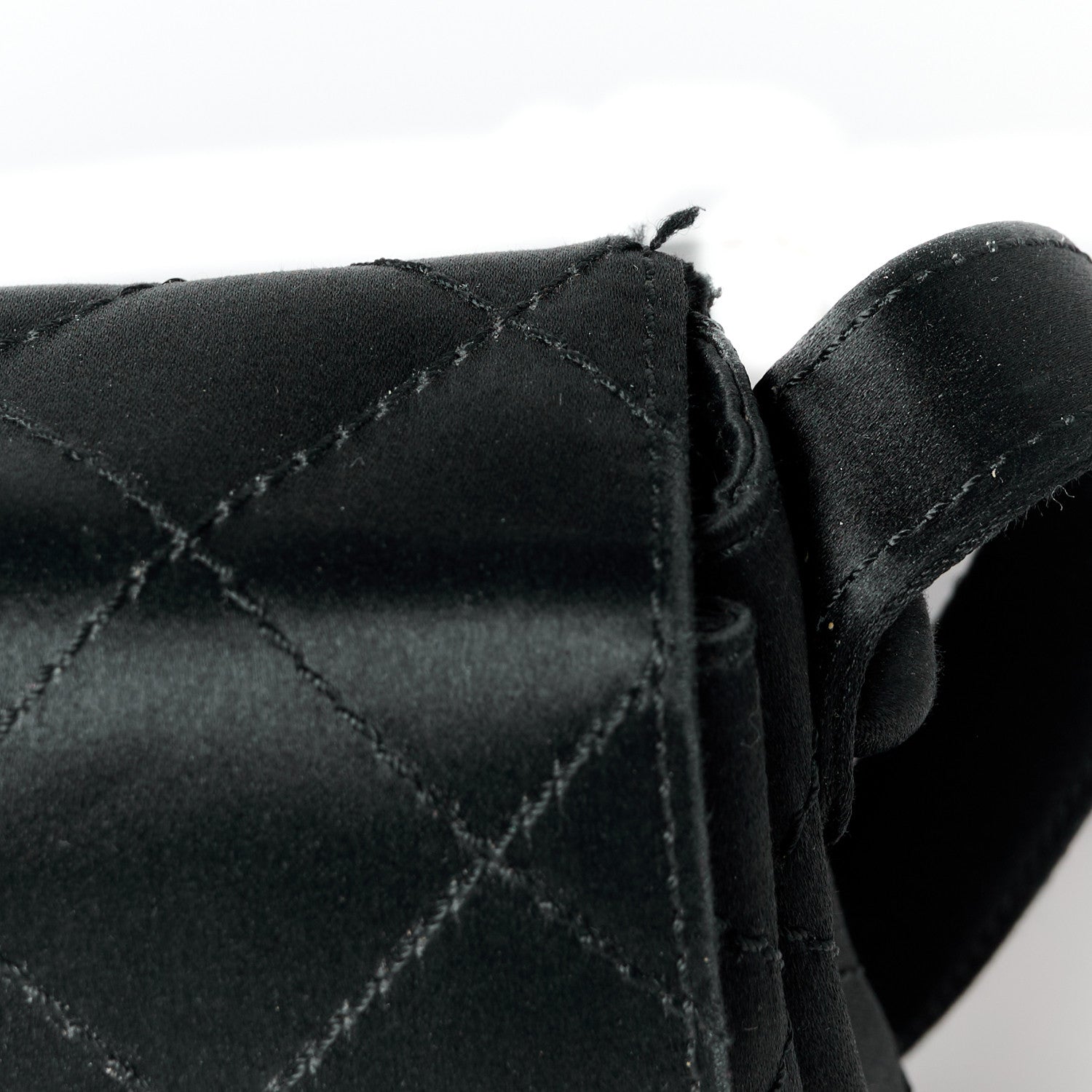 Chanel Satin Quilted Crystal CC Mini Square Flap Black 11 of 11