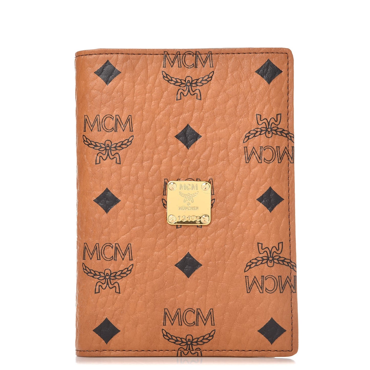 Visetos Heritage Passport Holder Cognac