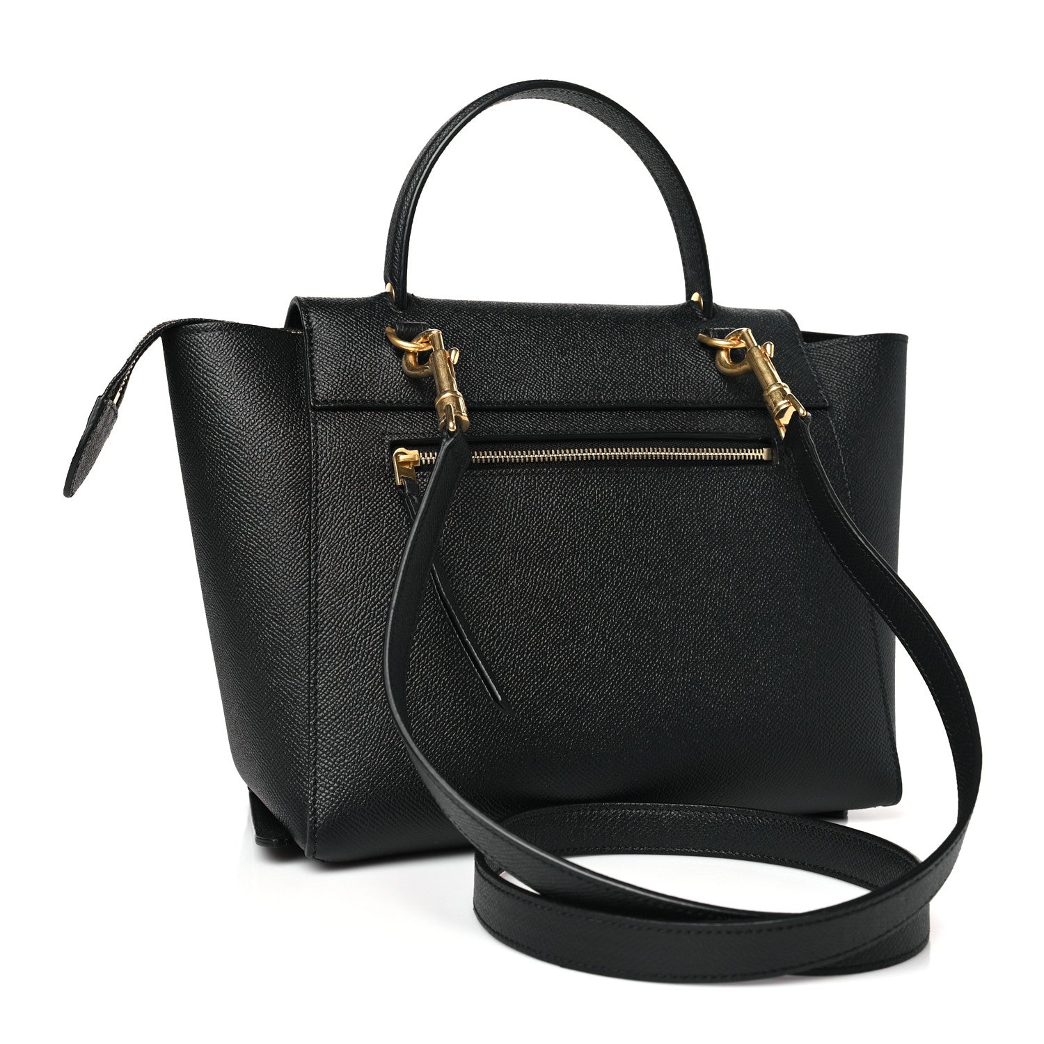 Celine Grained Calfskin Micro Belt Bag Black 3 of 9