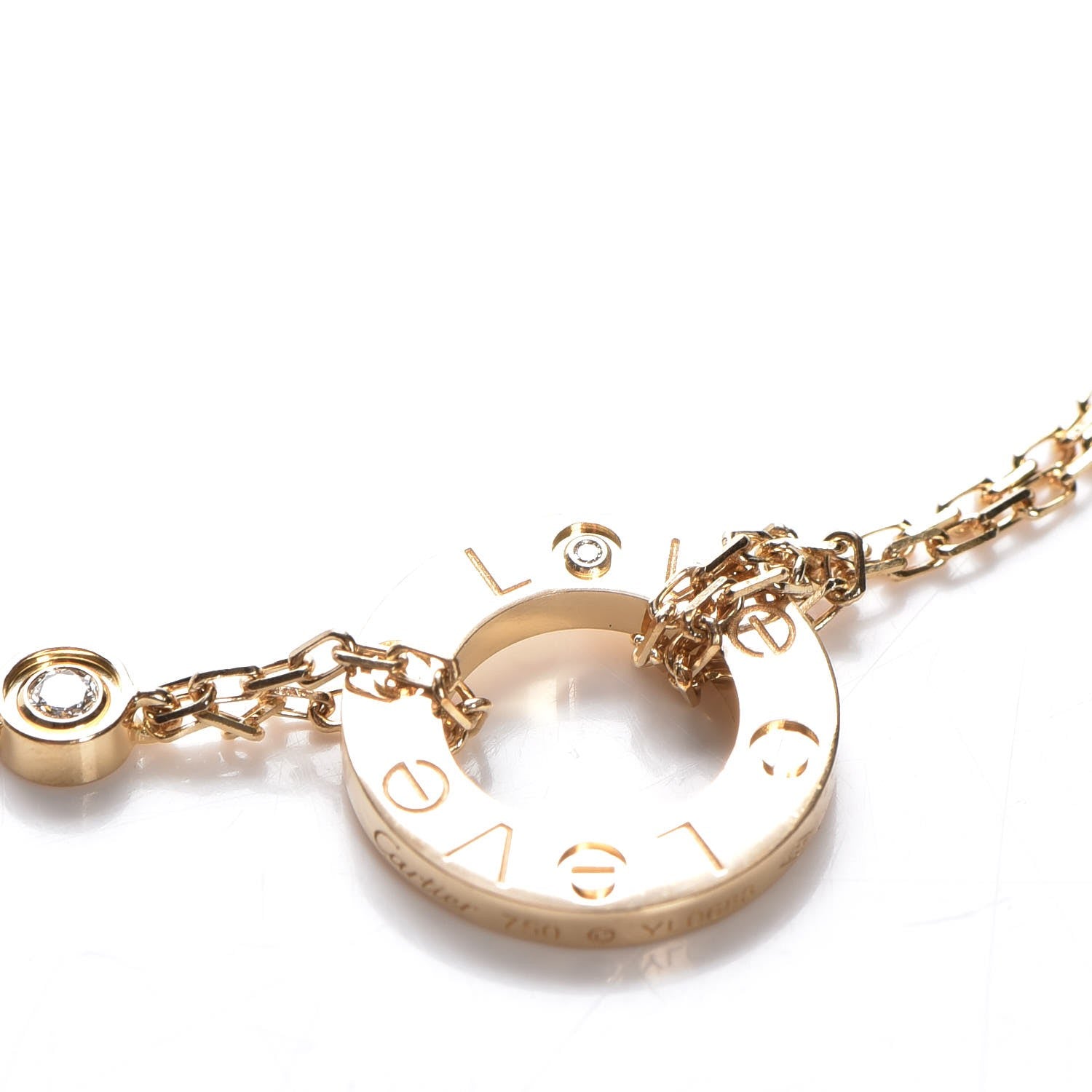 Cartier 18K Yellow Gold Diamond LOVE Bracelet 3 of 9