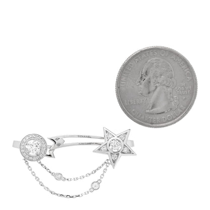 Chanel 18K White Gold Diamond Comete 1932 Ear Cuff 2 of 4