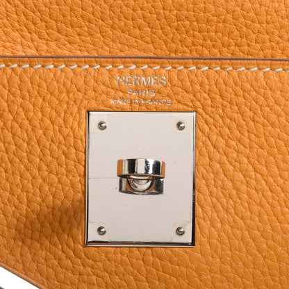 Hermes Taurillon Clemence Kelly Retourne 28 Moutarde 7 of 8