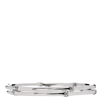 John Hardy Sterling Silver Bamboo Bangle Bracelet Set of 2 2 of 4