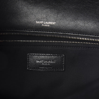 Saint Laurent Lambskin Matelasse Monogram Microstud Medium Niki Chain Satchel Black 6 of 9