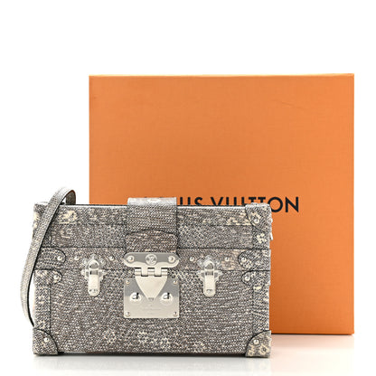 Louis Vuitton Lizard Petite Malle Silver 10 of 10