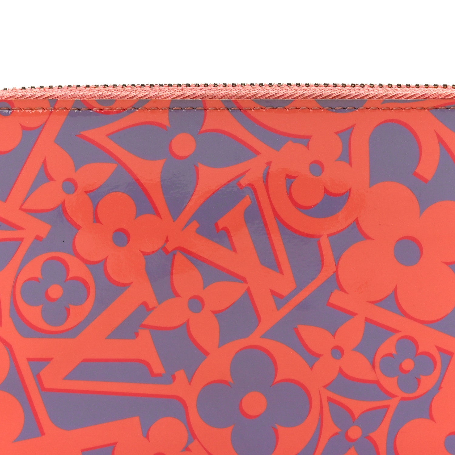 Louis Vuitton Patent Sweet Monogram Zippy Wallet Corail 8 of 12