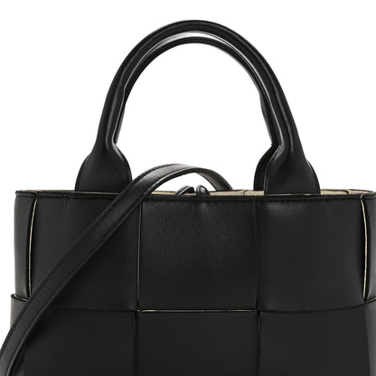 Bottega Veneta Calfskin Maxi Intrecciato Mini Arco Tote Black 8 of 11