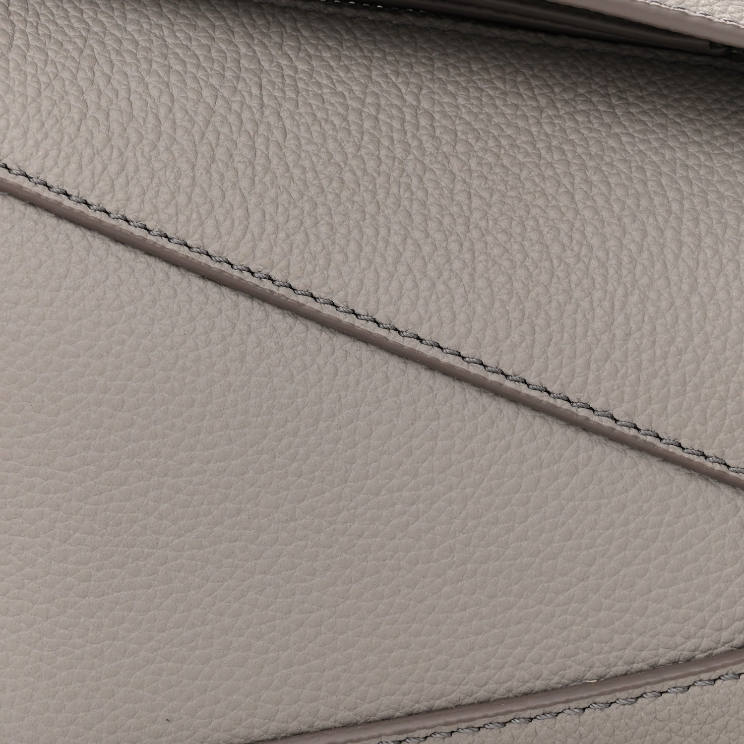 Loewe Soft Grained Calfskin Mini Puzzle Edge Bag Pearl Grey 8 of 10