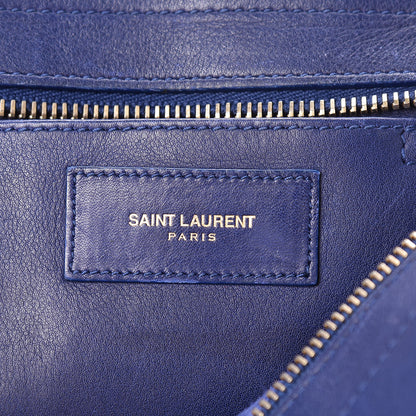 Saint Laurent Calfskin Small Classic Y Cabas Royal Blue 6 of 31