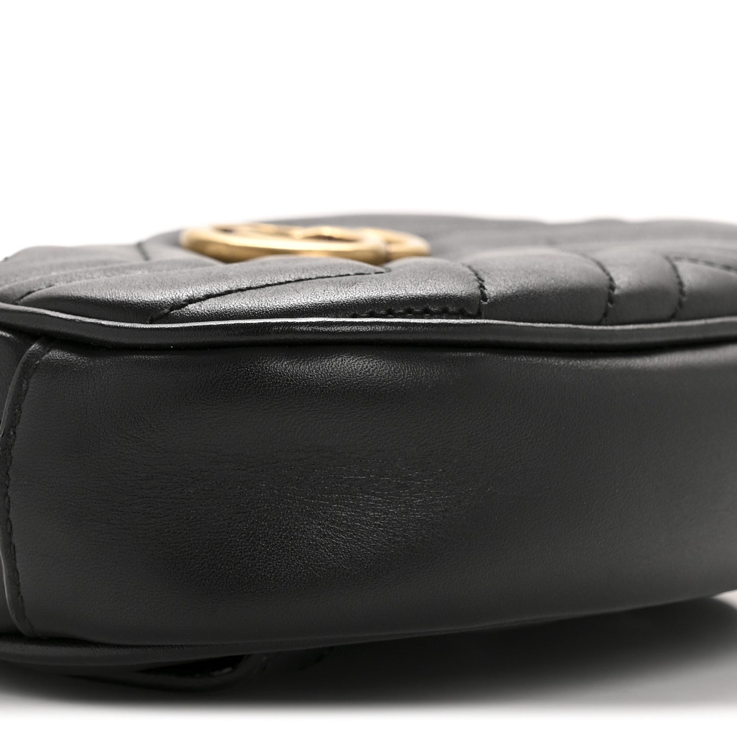Calfskin Matelasse GG Marmont Belt Bag 75 30 Black