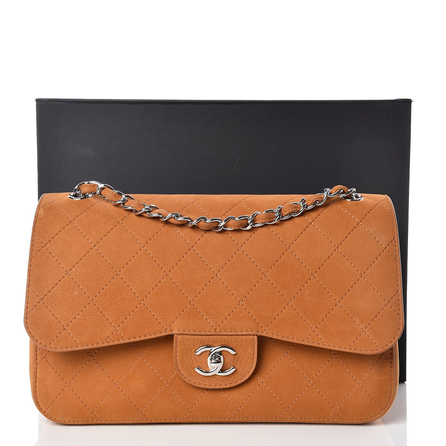 Nubuck Bull Jumbo Double Flap Camel