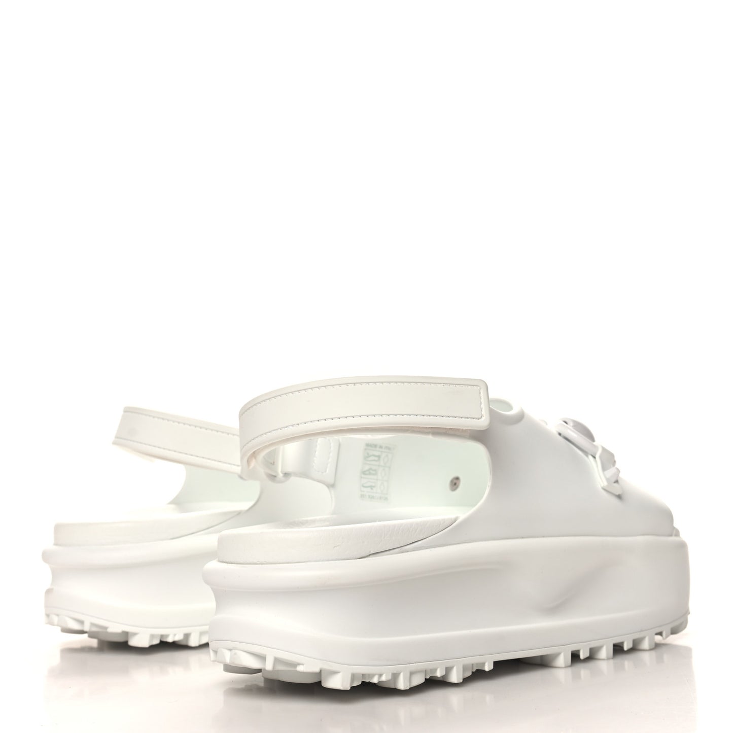 Soft Rubber Horsebit Touch Womens Strapped Sandals 39 Great White