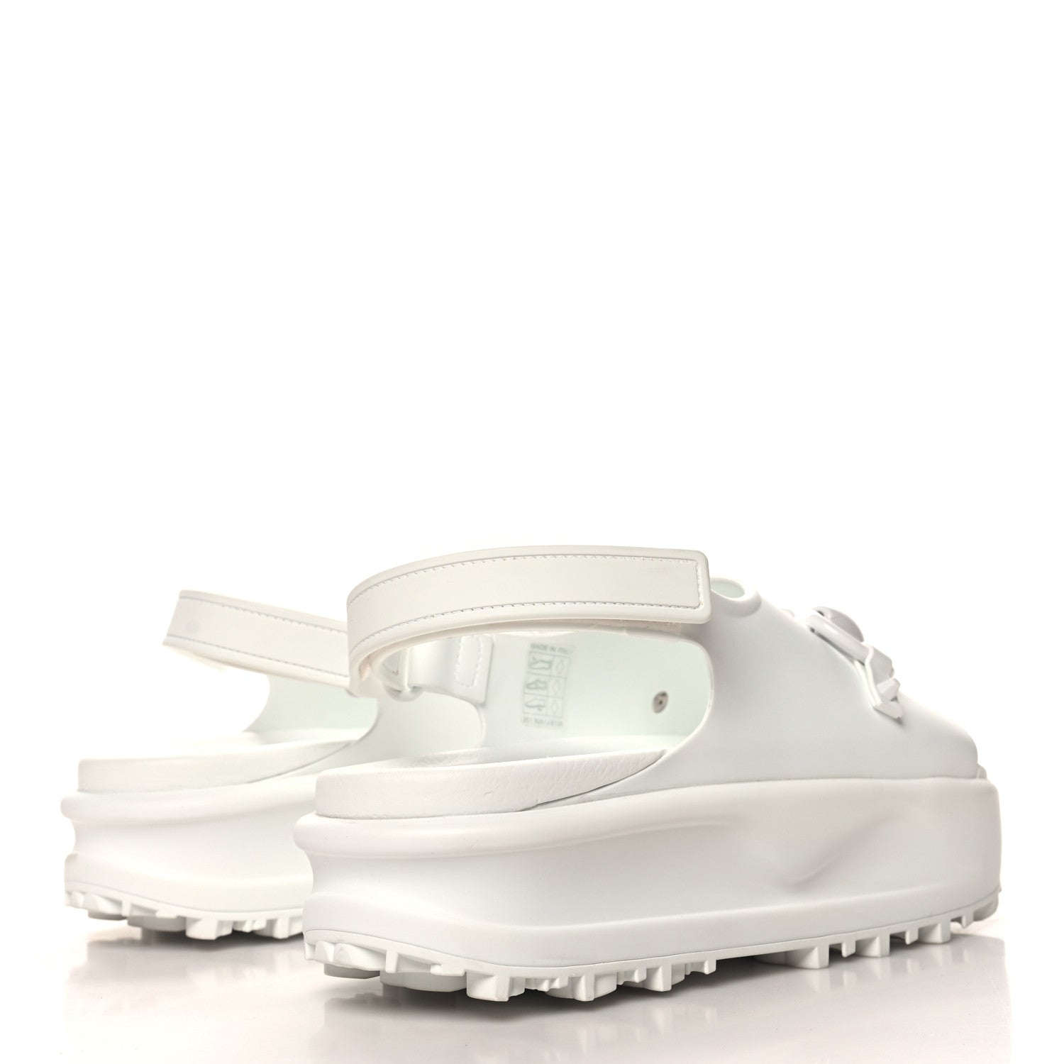 Gucci Soft Rubber Horsebit Touch Womens Strapped Sandals 39 Great White 5 of 9
