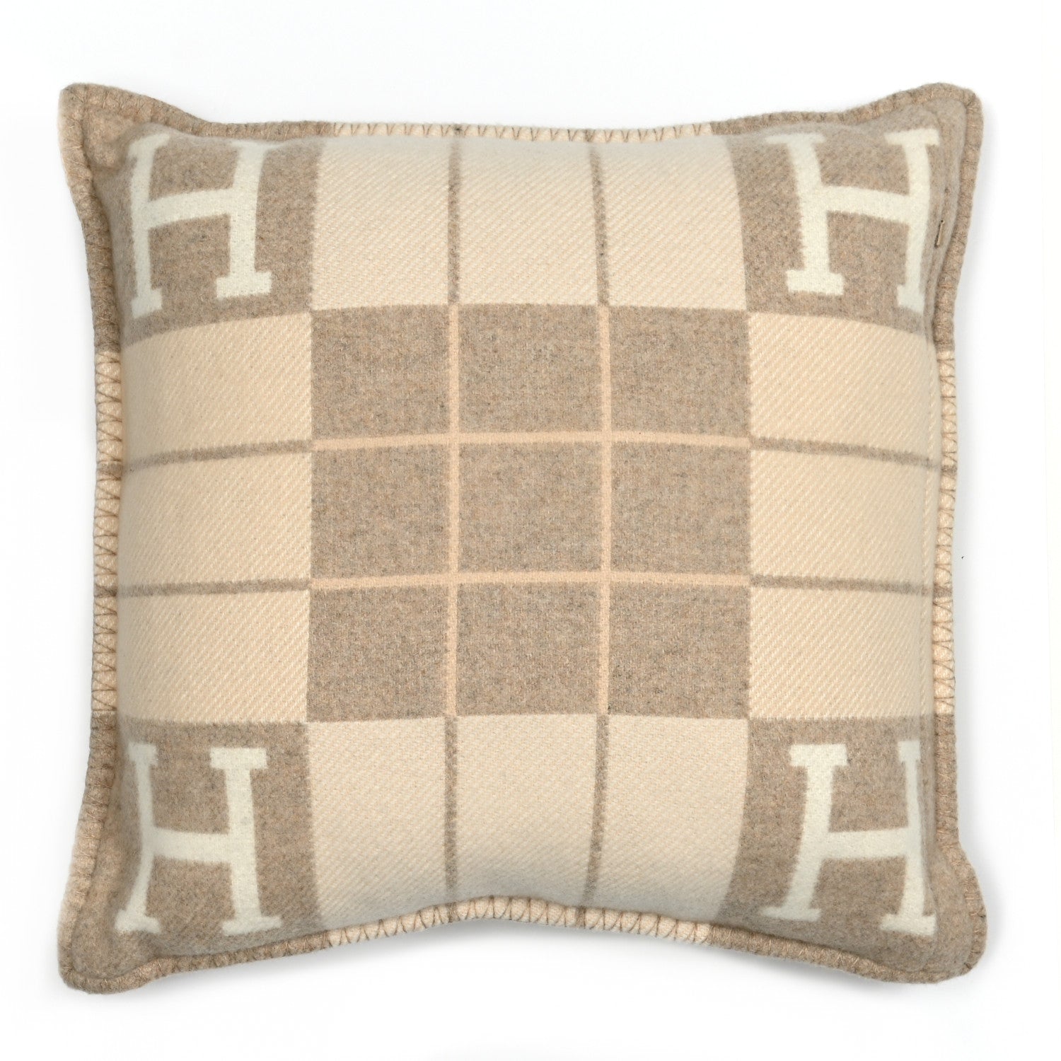 Hermes Wool Cashmere Avalon III Pillow PM Coco Camomille 2 of 3