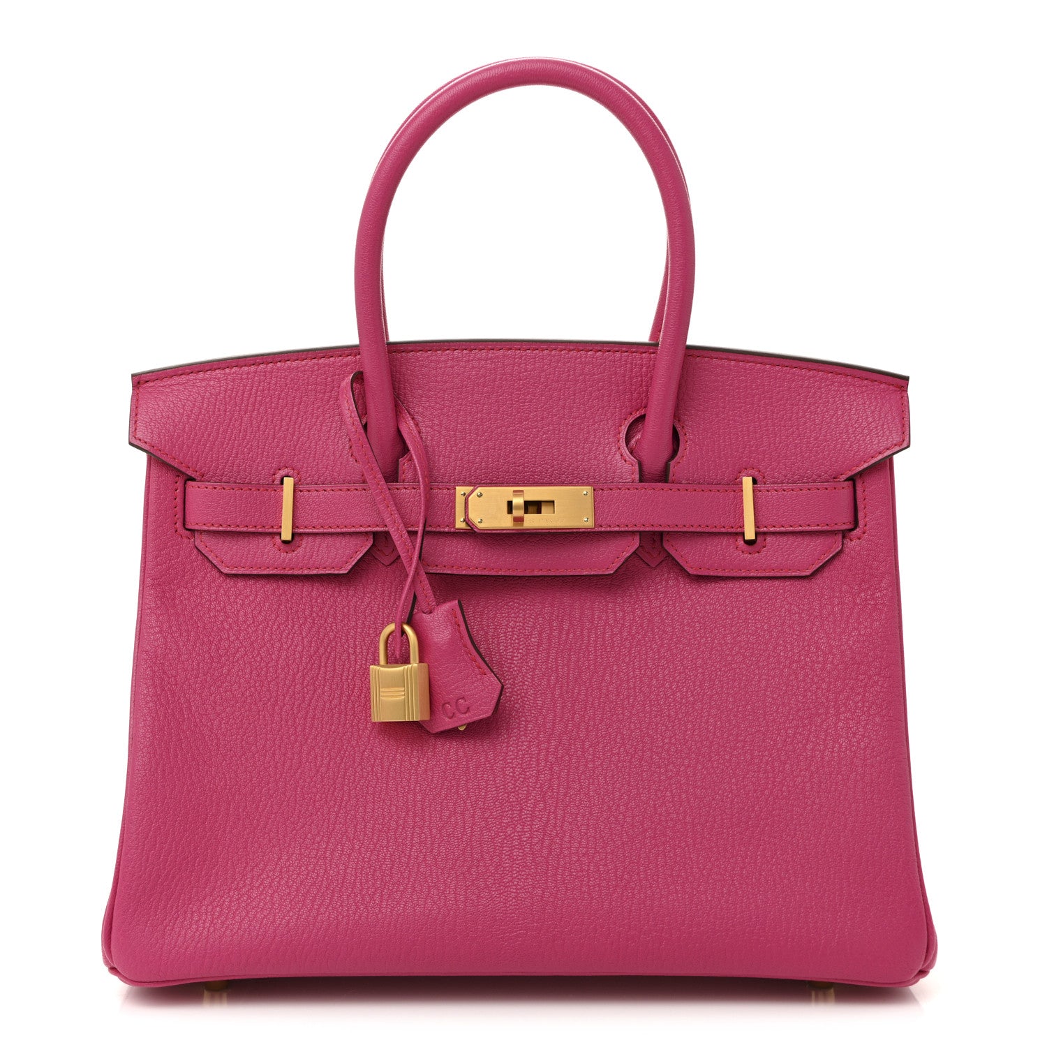 Hermes Chevre Mysore Birkin 30 Rose Shocking 1 of 13