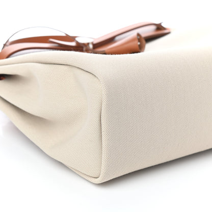 Hermes Vache Hunter Criss Viking Herbag Zip Retourne 31 PM Beton Fauve 7 of 8