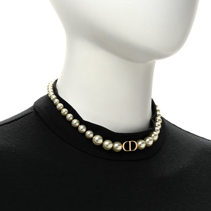 Christian Dior Pearl 30 Montaigne Choker Necklace Gold 2 of 6