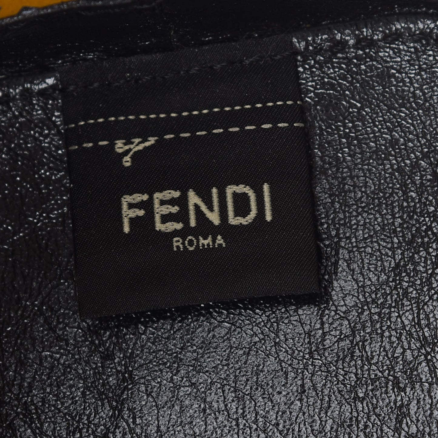 Vitello Liberty Glossy Lambskin F is Fendi Perforated Mini Mon Tresor Bucket Bag Sand Mimosa Black