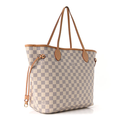 Louis Vuitton Damier Azur Neo Neverfull MM Rose Ballerine 2 of 8