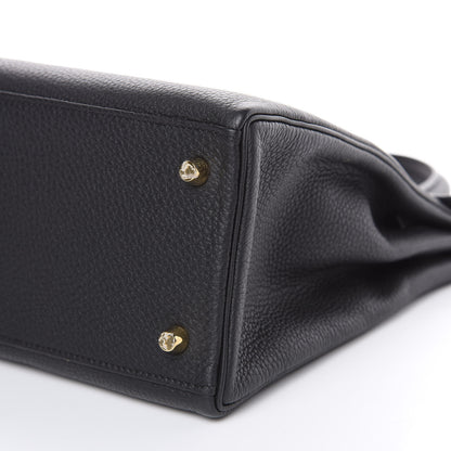 Hermes Togo Kelly Retourne 28 Black 30 of 31