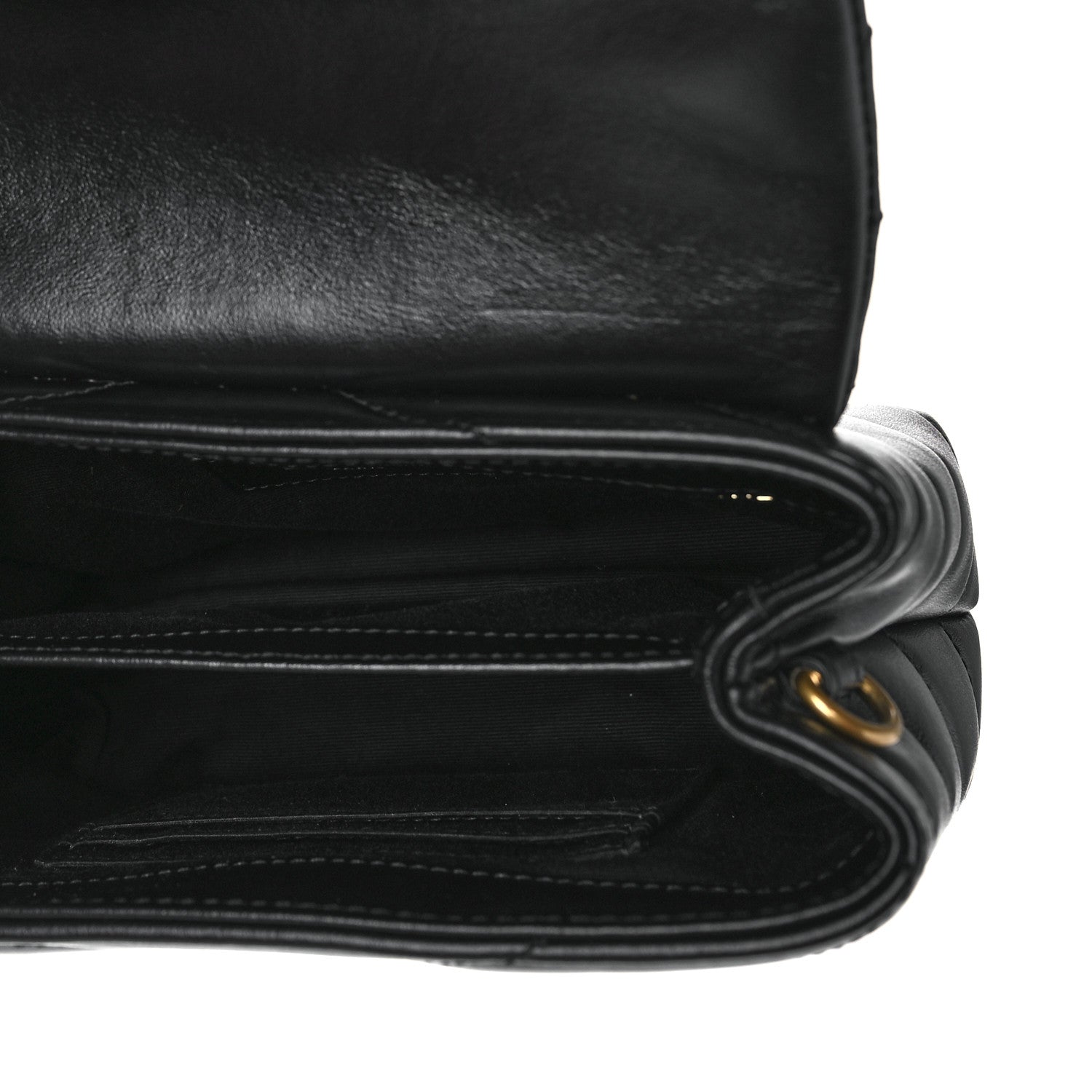 Saint Laurent Calfskin Y Quilted Monogram Toy Loulou Crossbody Bag Black 5 of 10