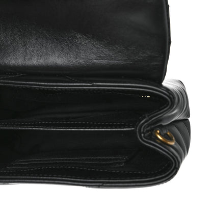 Saint Laurent Calfskin Y Quilted Monogram Toy Loulou Crossbody Bag Black 5 of 10