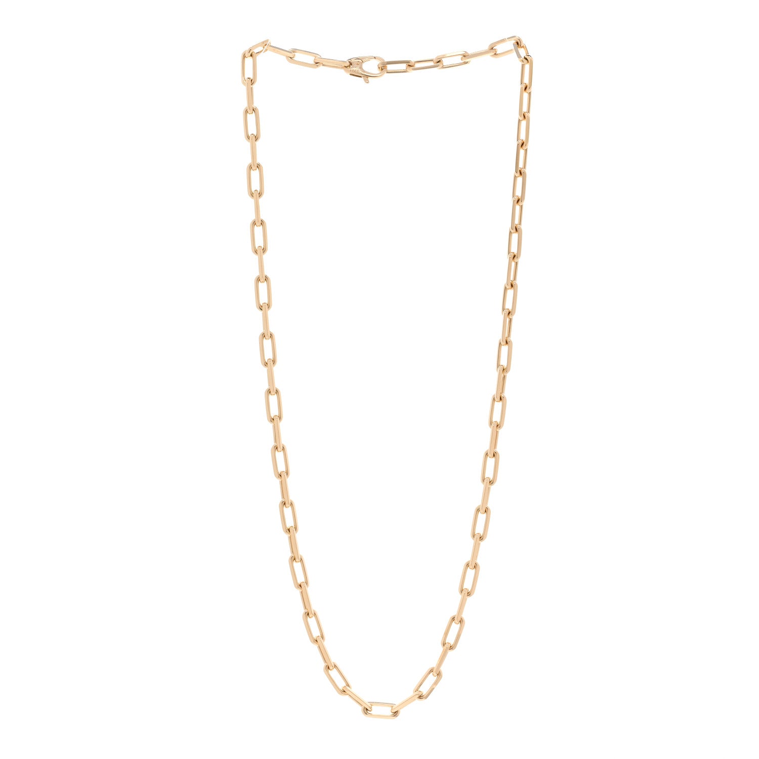 Cartier 18K Yellow Gold SM Santos De Cartier Link Necklace 22" 3 of 5