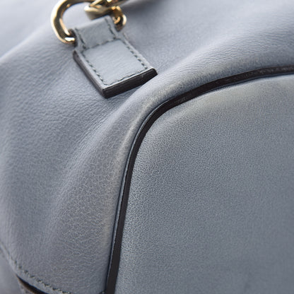 Chloe Suede Calfskin Small Faye Backpack Cloudy Blue 17 of 18