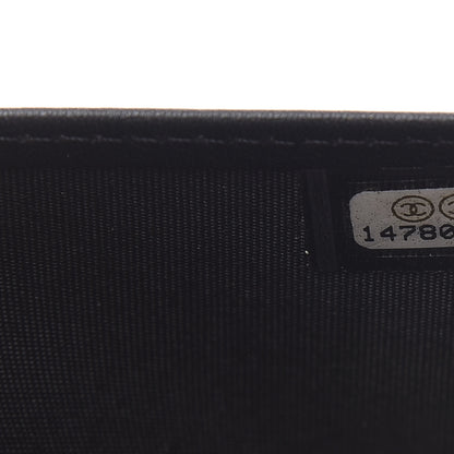 Chanel Calfskin Diamond Stitched Wallet Black 8 of 8