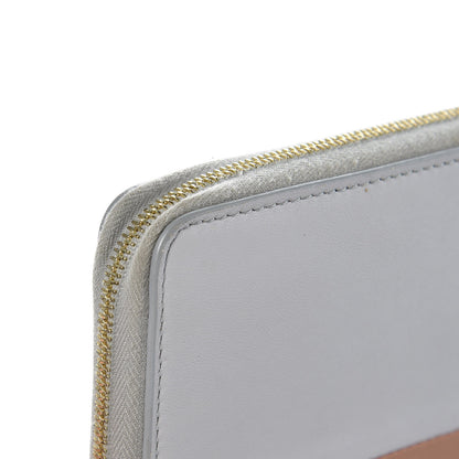 Celine Lambskin Large Zip Around Multifunction Wallet Grey 9 of 14
