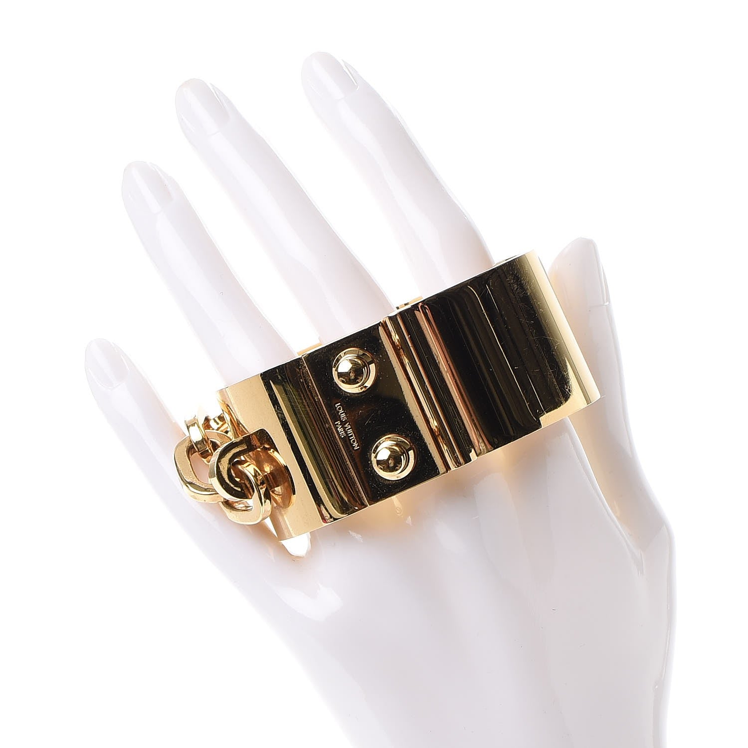 Louis Vuitton Lock Me Manchette Chain Cuff 2 of 6