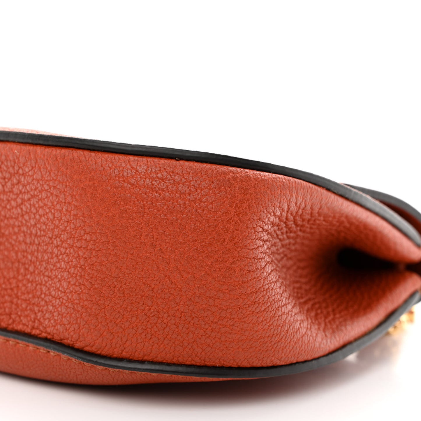 Grained Lambskin Mini Drew Shoulder Bag Foxy Orange