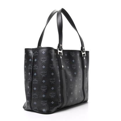 MCM Visetos Shopping Tote Black 3 of 9