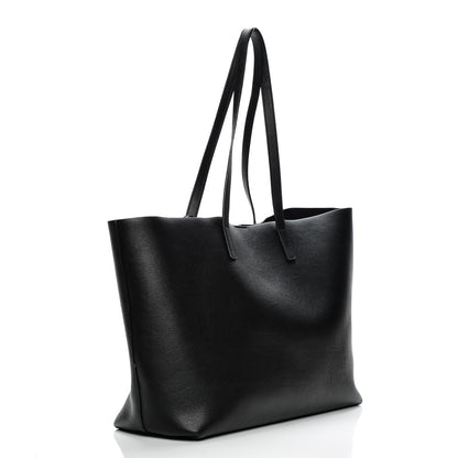 Saint Laurent Calfskin Large Shopping Tote Black 4 of 12