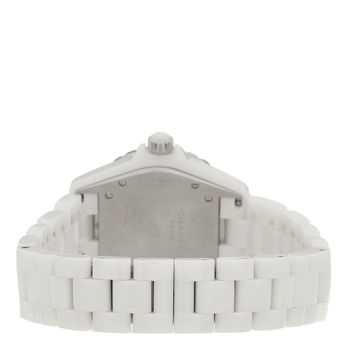 Stainless Steel Ceramic Diamond 38mm J12 Automatic Watch White