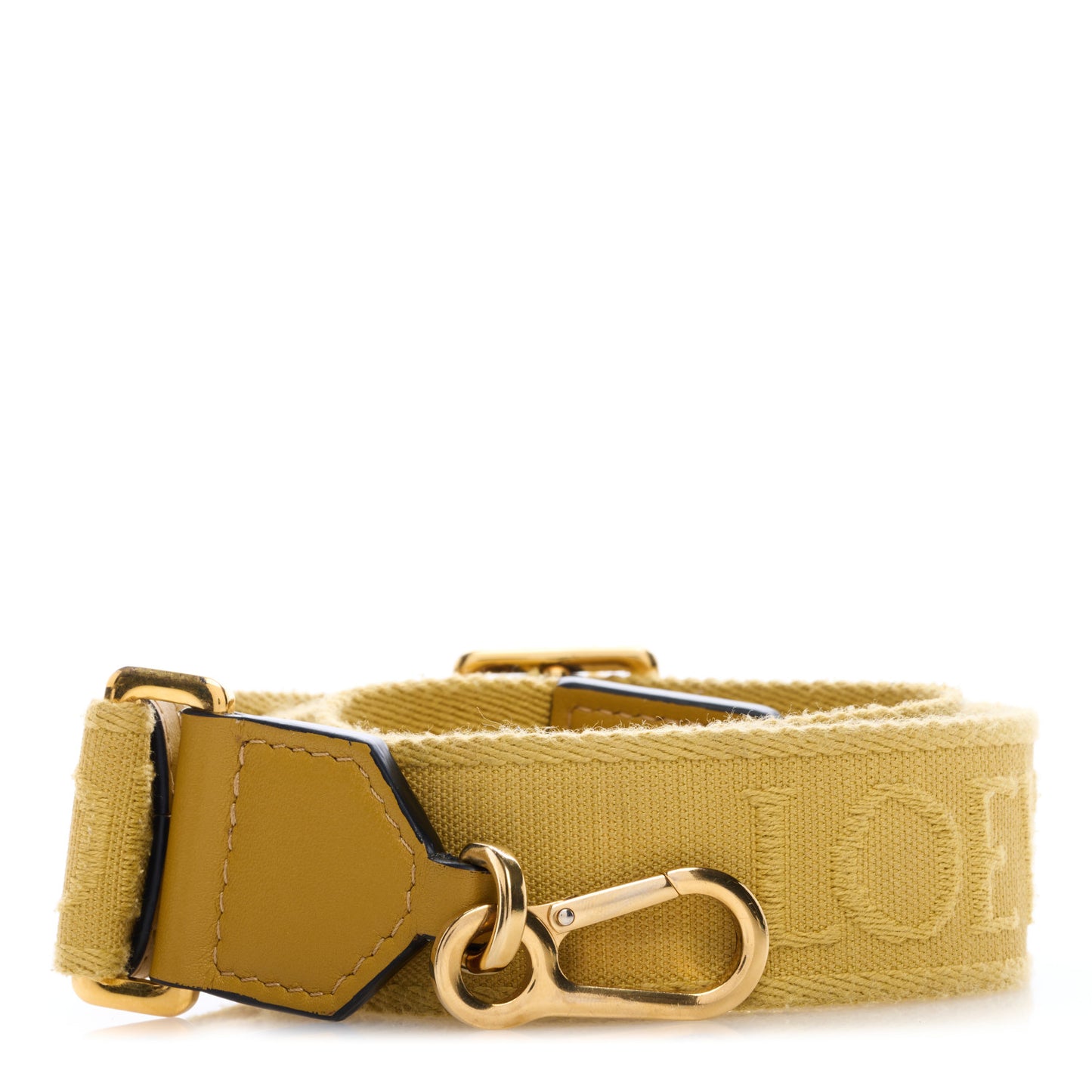 Calfskin Jacquard Anagram Strap Ochre