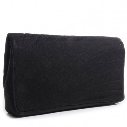 Chanel Jersey Clutch Black 3 of 7