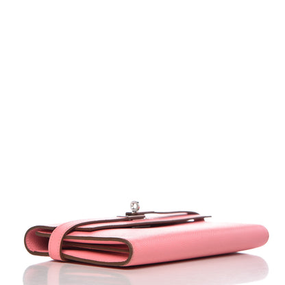 Hermes Epsom Kelly Longue Wallet Rose Confetti 10 of 35