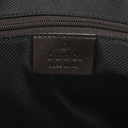 Gucci Canvas Bamboo Horsebit Print Tote Brown 6 of 7